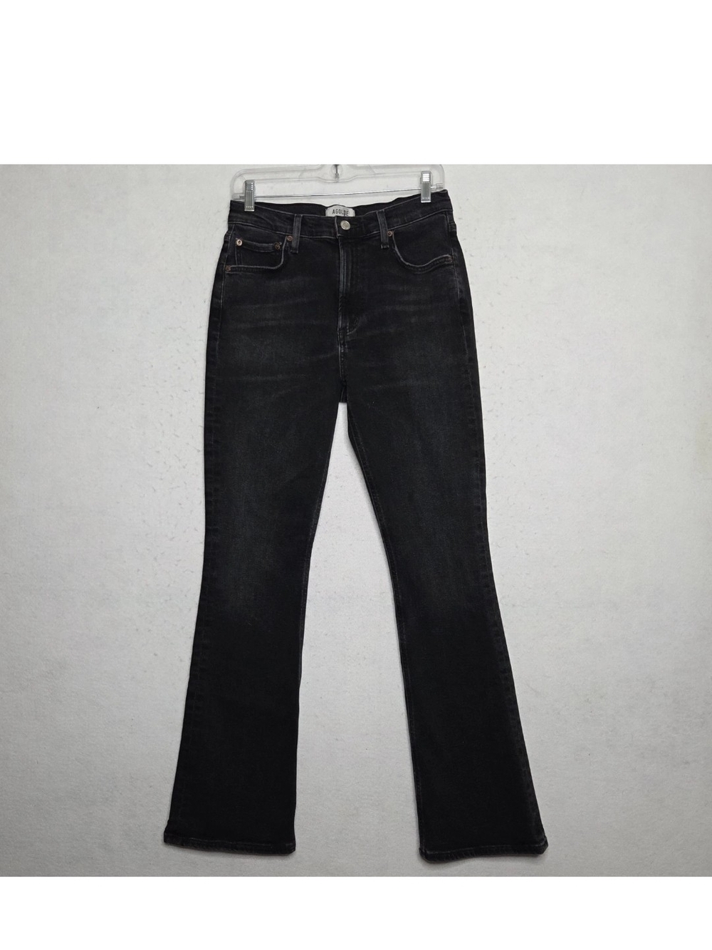 Agolde Nico Bootcut High Rise Jeans Washed Black Size 28 × 31 Organic A9179-1274
